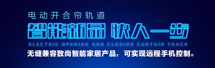 
                                                            致尚 电动窗帘轨道智能遥控开合窗帘轨道 电动手拉两用 五年质保 1米轨道标价                