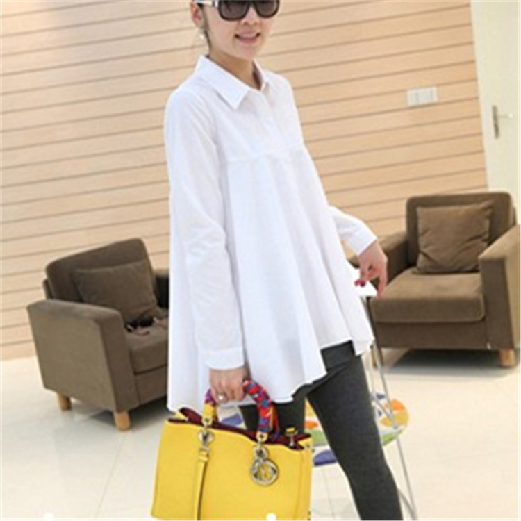 The 2015 summer new, loose the code ladies lapel, long high-waist shirt long-sleeved 100 ground leisure increase edition T-shirt 802 white XXXL pictures, price, brand platters! Elections are good character, the national distribution, so why buy now enjoy more preferential! Health