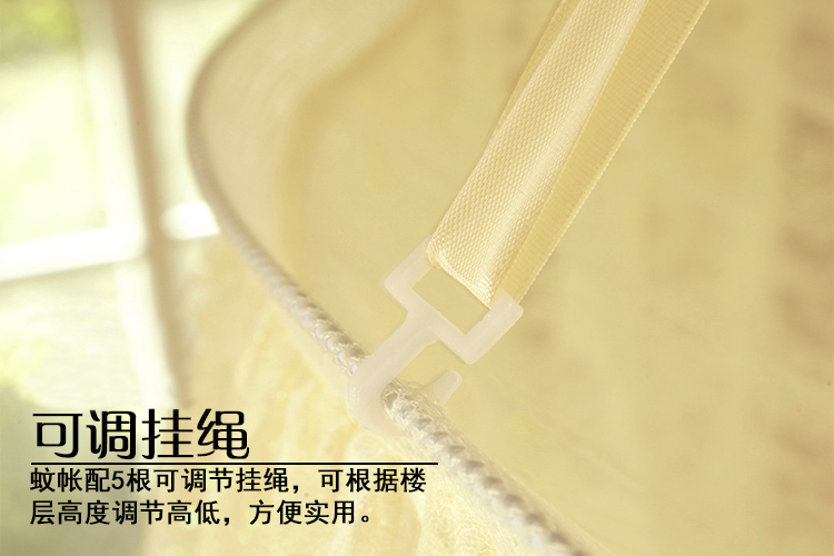 碧驰家纺 蚊帐 吊顶式蚊帐圆顶落地 公主蚊帐宫廷式蕾丝子母床加密加大 Y150紫