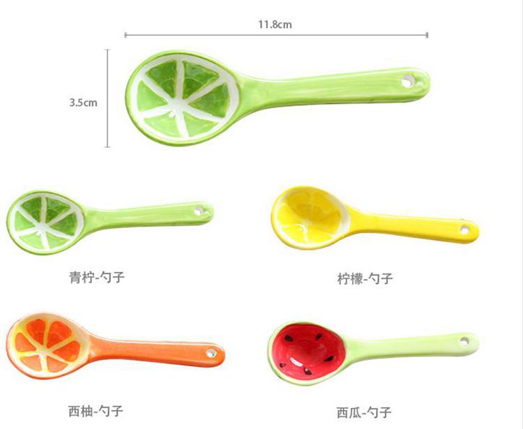 可爱创意大号水果西瓜碗陶瓷碗面碗饭碗汤碗6.5寸 餐具日韩式包邮 水果碟8寸4个套装