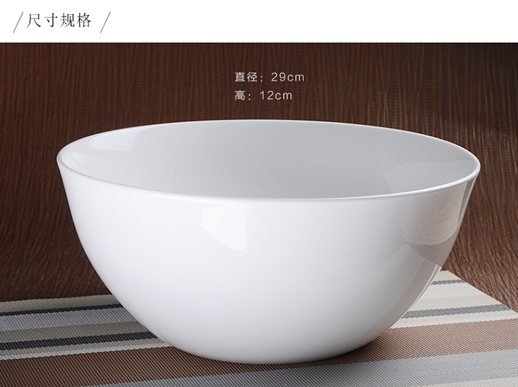思佰得 12寸大号老式加厚揉面盆和面盆陶瓷盆汤盆打蛋盆发面盆碗 12英寸揉面碗拍前请联系客服