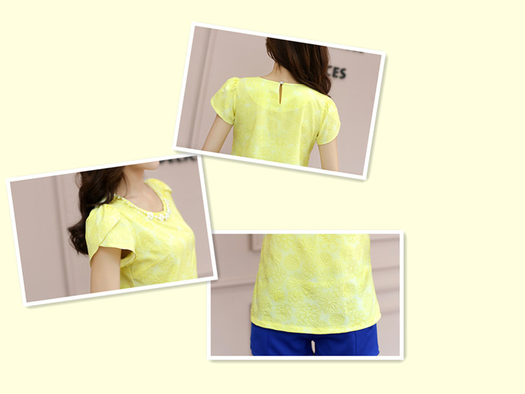 Vincent van Gogh, ballet 2015 summer new bubble cuff round-collar snow woven shirts Korean commuter larger short-sleeved T-shirt girls T-shirt yellow XXXL pictures, price, brand platters! Elections are good character, the national distribution, so why buy now enjoy more preferential! Health