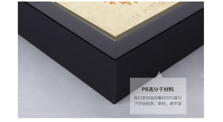 时黛 美式客厅装饰画有框 沙发背景墙画餐厅壁画玄关挂画卧室床头画 珊瑚海 SD088 6折 哑光棕色木纹A画芯75*105