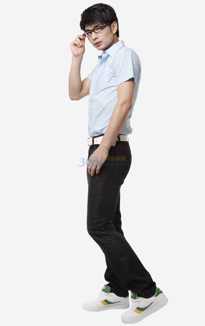 YISHION以纯 衬衫男装休闲短袖衬衫 1121455