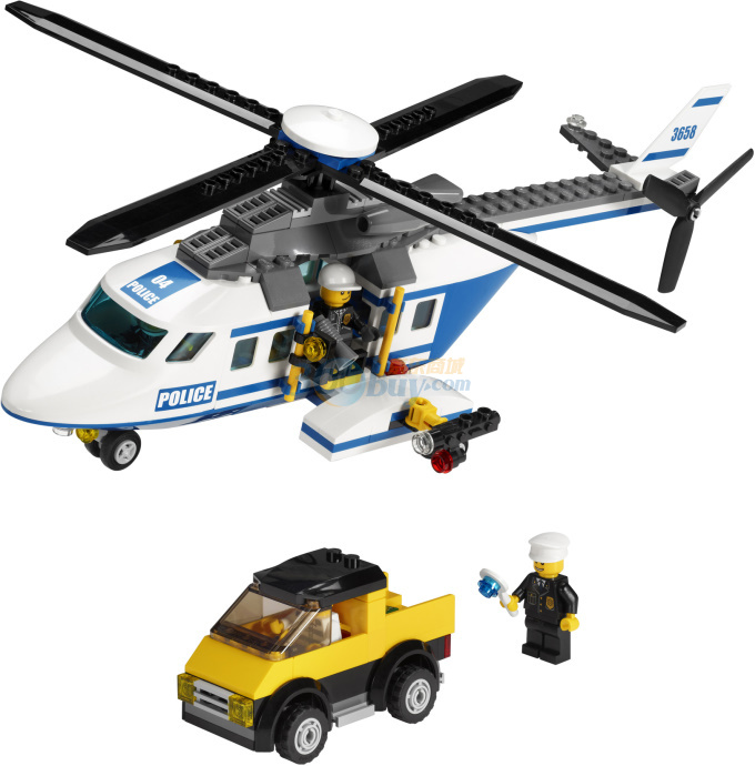 乐高(LEGO) 城市系列 警用直升机 L3658