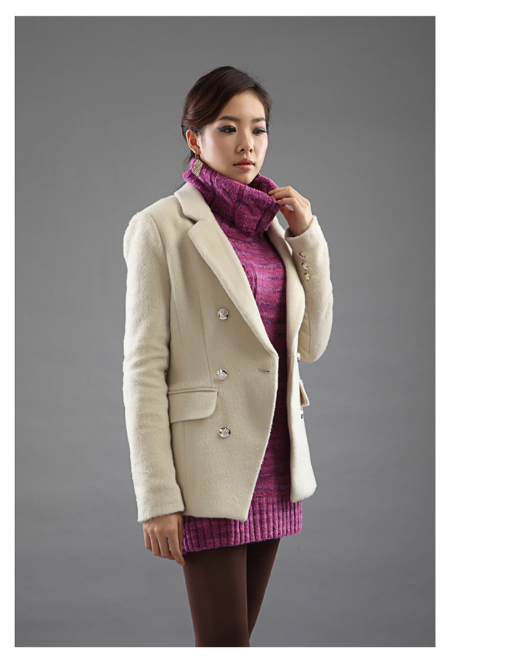 pastime2011秋冬新款 羊毛混纺加厚<em>高领</em>女式长