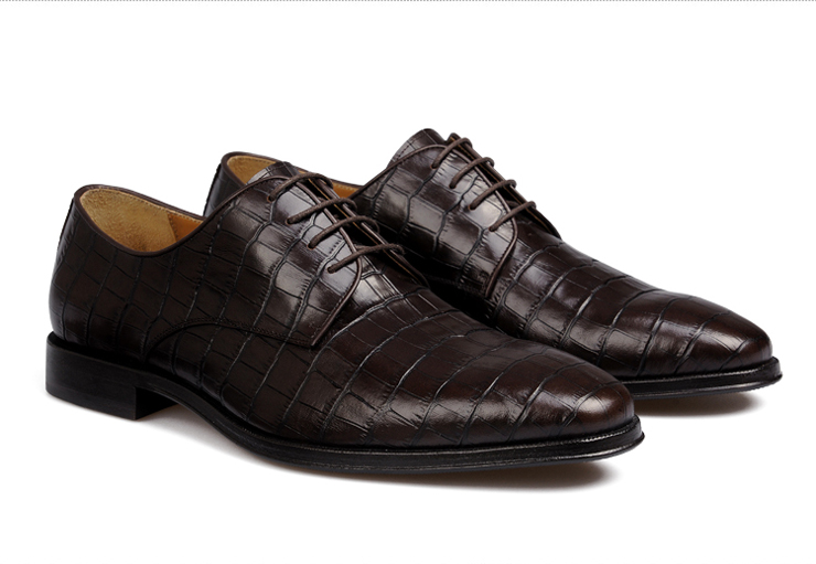 奥古仕盾(Auxtun) 商务鞋 高级定制 奢华 仿鳄鱼