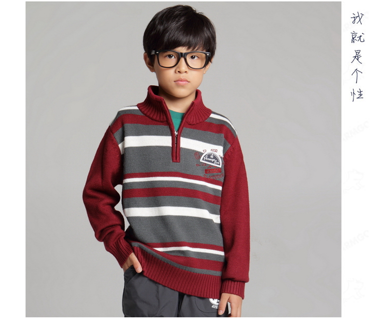 米狗 Armgo童装 2012 春款新品<em>男童反领毛衣</em>8