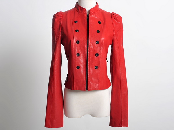 100F1 我的百分之一双排扣立领垫肩短款新西