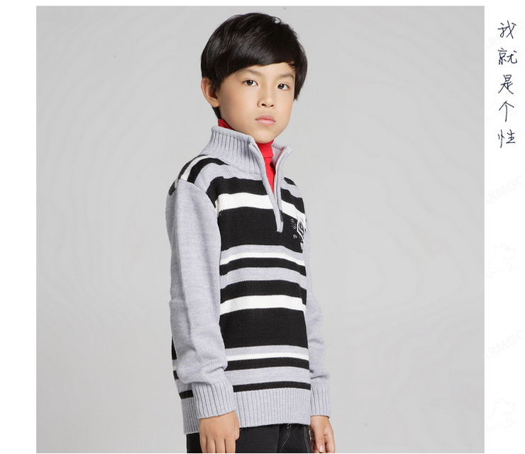 米狗 Armgo童装 2012 春款新品<em>男童反领毛衣</em>8