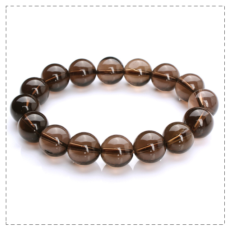 凝萃坊 天然茶晶手链12mm