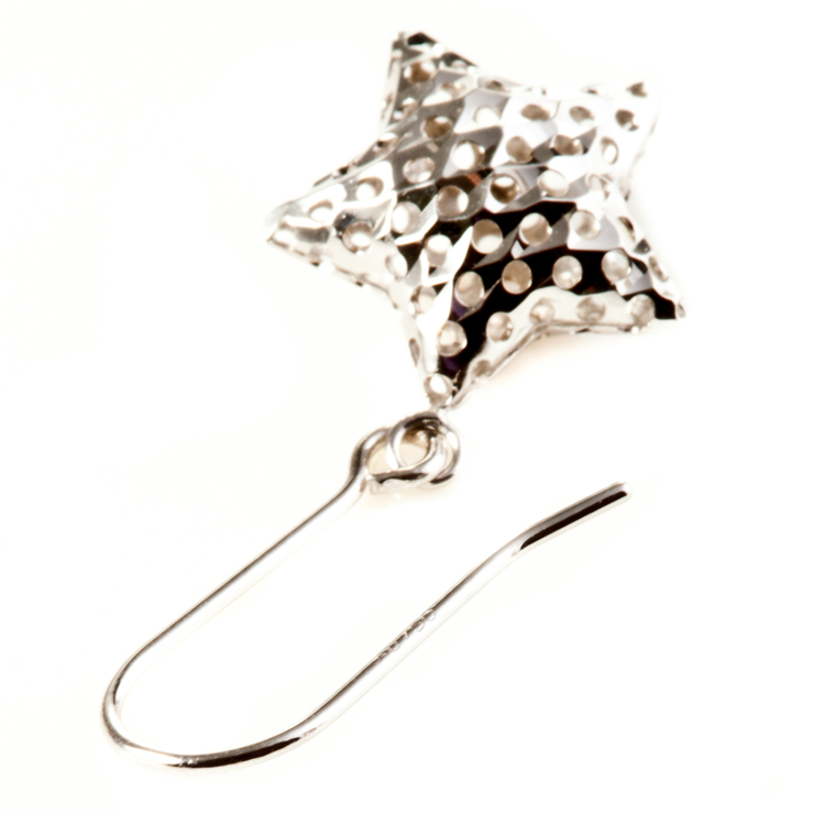 梦克拉 首饰品耳饰 18K金 耳坠 星彩 时尚耳吊