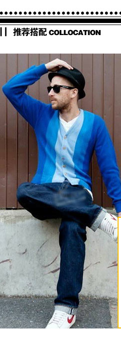 积普JIPU <em>毛衣外套</em>v领 开衫针织衫 <em>男毛衣</em> <em>短款</em>