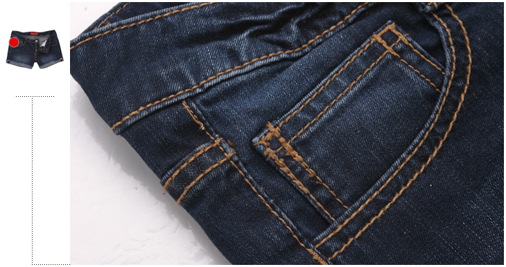 <em>以纯 女装</em>休闲低腰弹力<em>牛仔短裤</em> 11120514 蓝