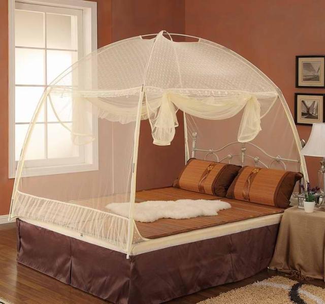 皇家皇朝 U型蒙古包蚊帐 雅韵 150*195cm 米色