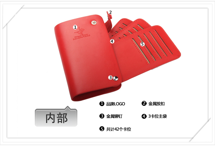 维多利保罗 VICTORY POLO女士真皮卡片包名