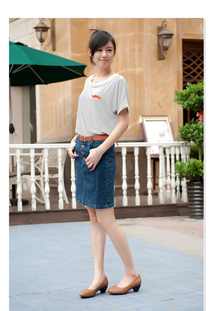 图帮女鞋7387 新款小跟鞋 OL四季工作鞋 时尚