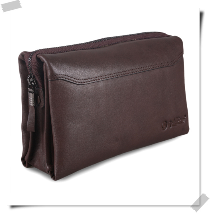 金利来goldlion高档男士手包GB163AD7 啡色图片