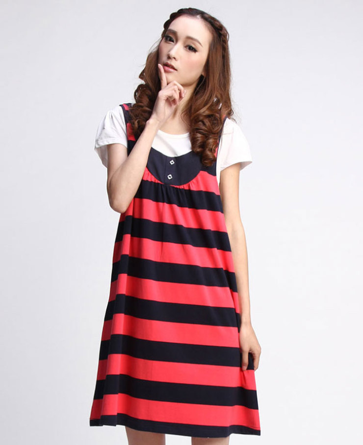 喜满 新款 韩版孕妇装孕妇连衣裙 夏季时尚孕妇