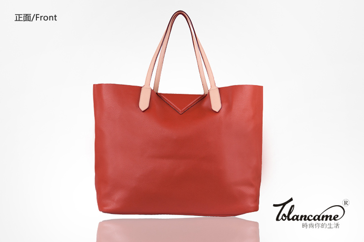 tolancame\/图兰蔻 新款欧美大包单肩子母包包中