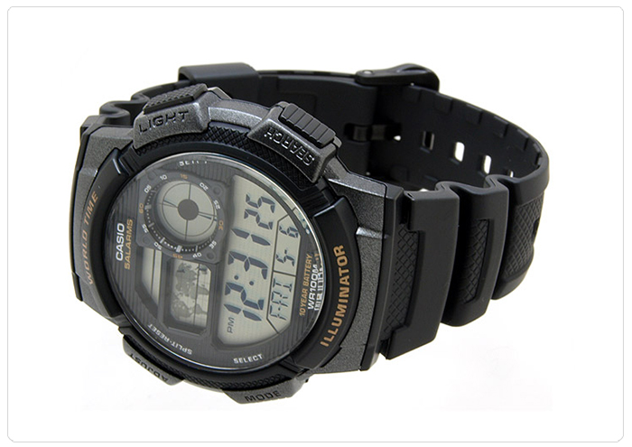 CASIO卡西欧手表男款电子表防水户外运动表