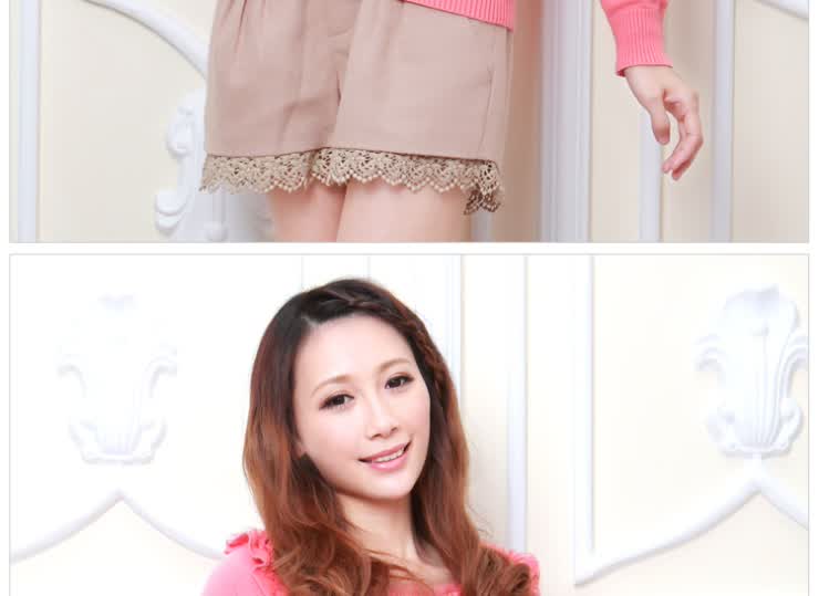 <em>十八淑女坊</em>2013春装新款淑女温婉荷叶边拼珍