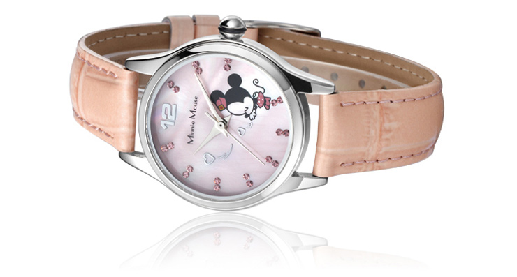 迪士尼儿童手表 女孩 儿童生日纪念意义礼物 米