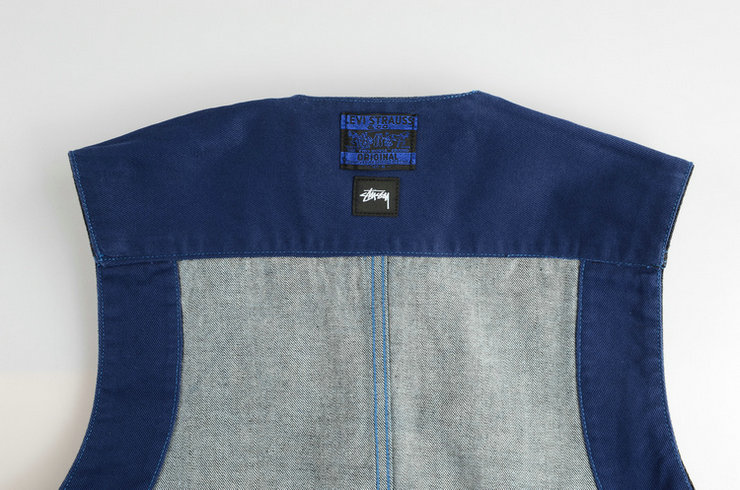 Levi's 李维斯 X Stussy 联名款男士牛仔马甲在