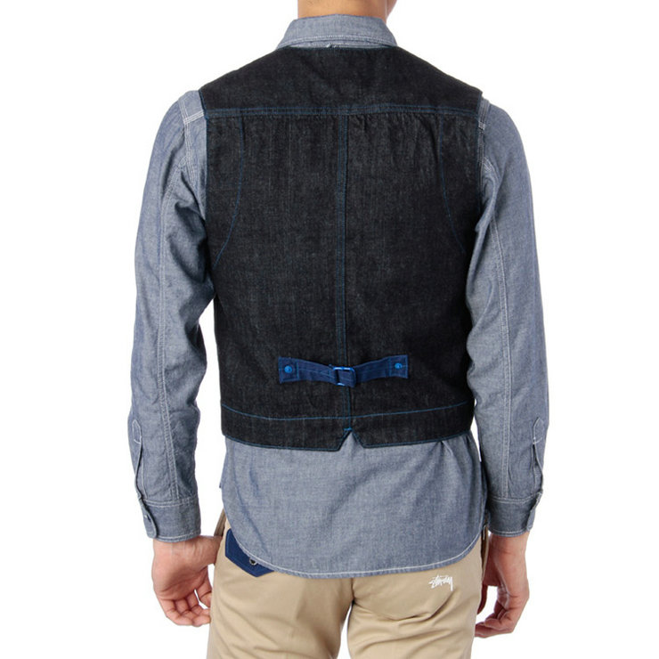 Levi's 李维斯 X Stussy 联名款男士牛仔马甲在