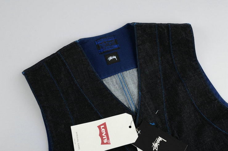 Levi's 李维斯 X Stussy 联名款男士牛仔马甲在