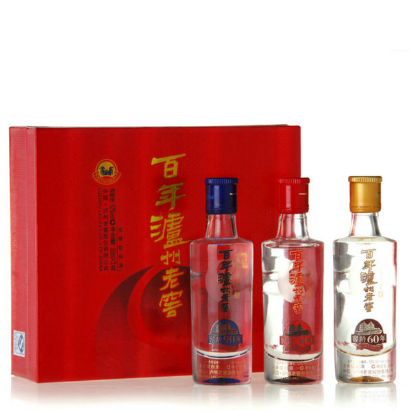 52度 百年泸州老窖 窖龄(30年 60年 90年) 小酒