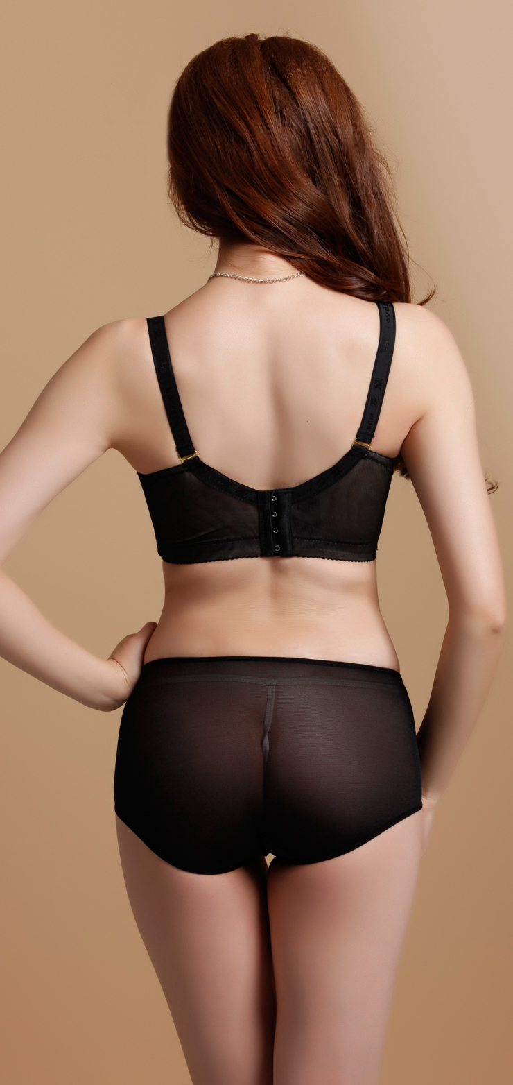 全罩薄模杯低鸡心软绵防外扩文胸罩b