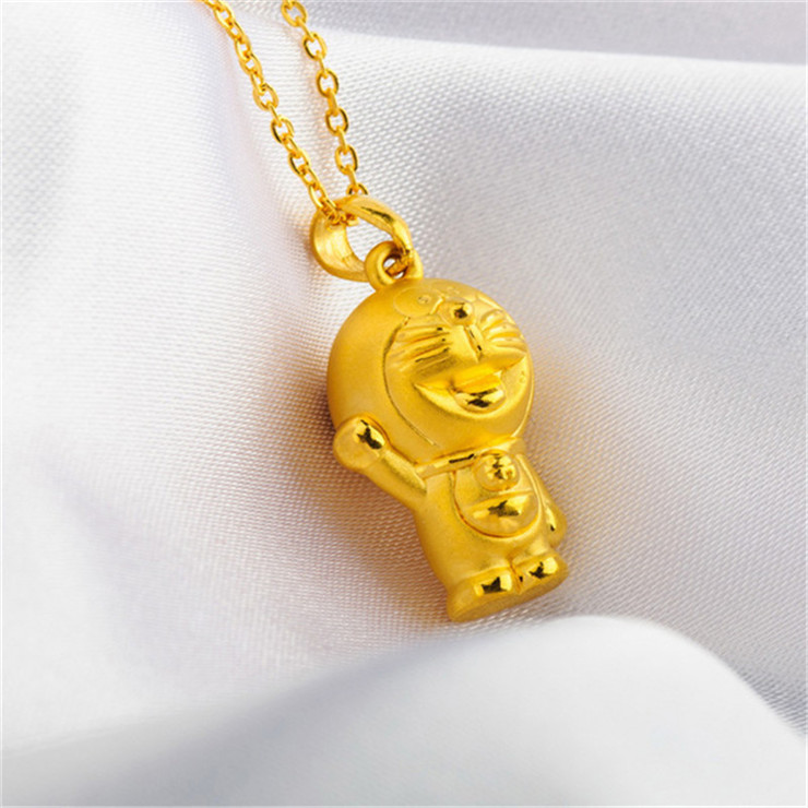 送18K金项链 潮宏基 哆啦A梦 胜利喜悦 (举手大