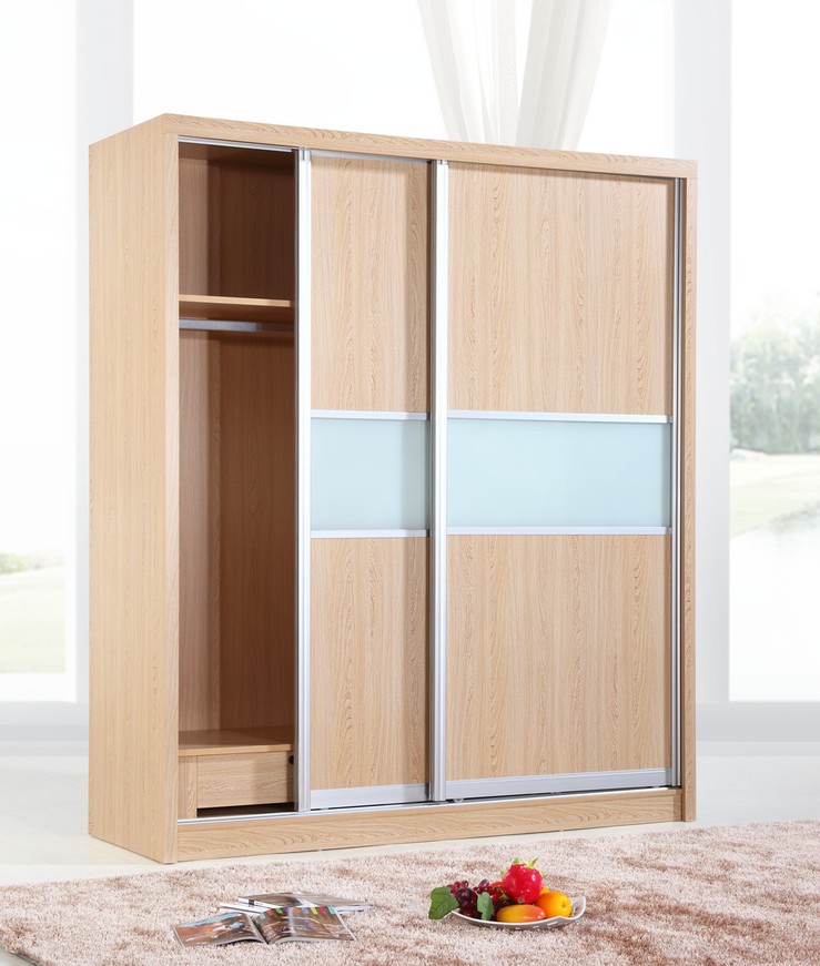 欧施洛 1.8米趟门衣柜 推拉门衣柜 简易时尚 移