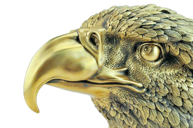 铜欣祥 开光纯铜老鹰摆件商务会议开业礼品铜