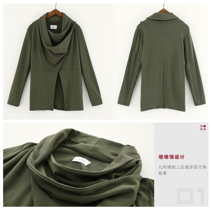 春装新款 不规则几何结构款针织<em>外套</em> <em>大外套</em>在