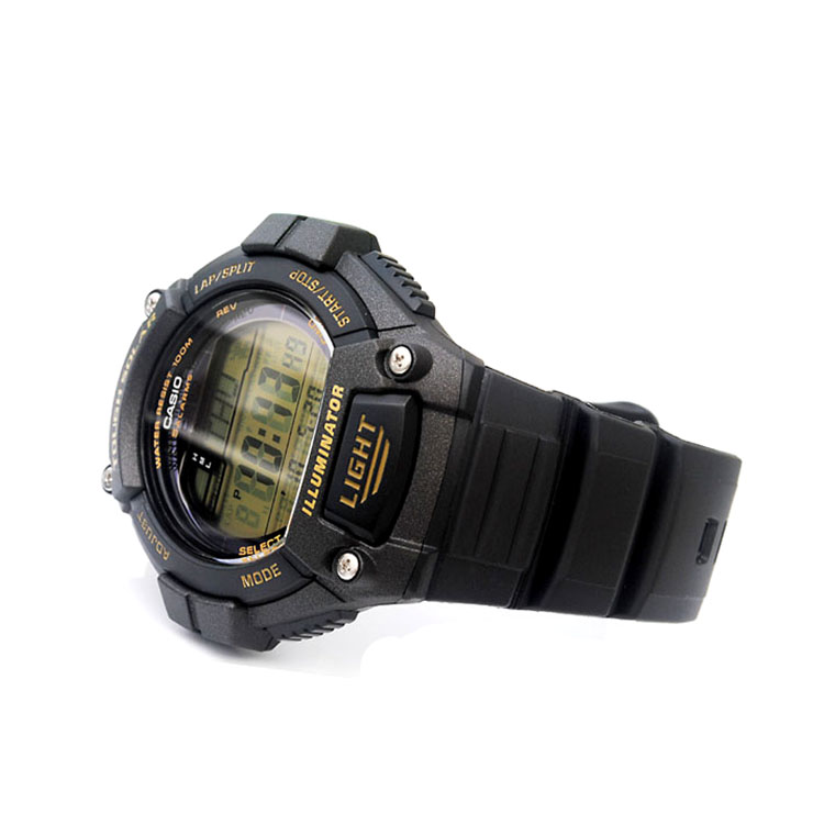 CASIO卡西欧手表运动电子男表W-S220-9A 黑