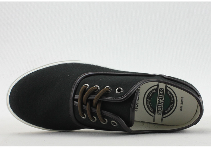 森马senma男鞋 韩版经典复古纯色帆布鞋 AL2