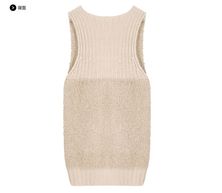 2013春秋太平鸟女装新款中<em>长款马甲拼接开衫</em>