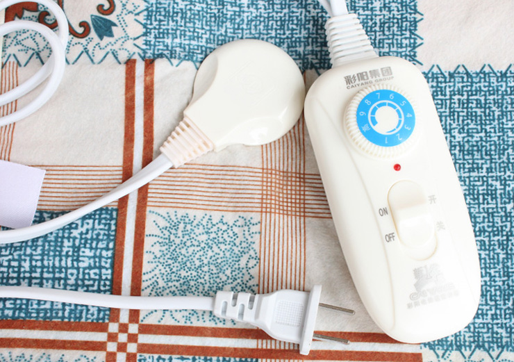 彩阳电热毯多温区双人电热毯180*150无极十档