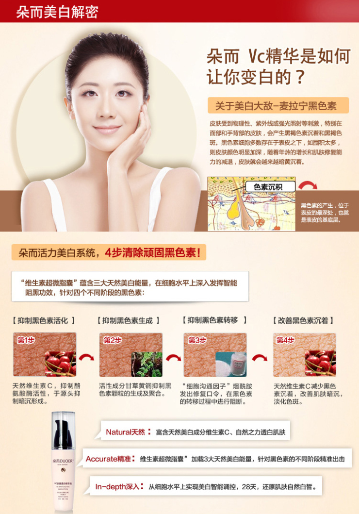 养生堂朵而VC新活美白3件套装(VC面膜+VC洁