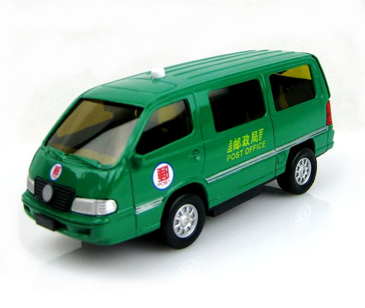 ETI儿特爱 邮政车 快递 邮局面包车 声光 合金回