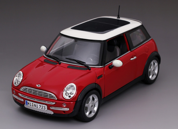 美驰图maisto1:18迷你酷派mini cooper仿真合金汽车模型玩具车 红色