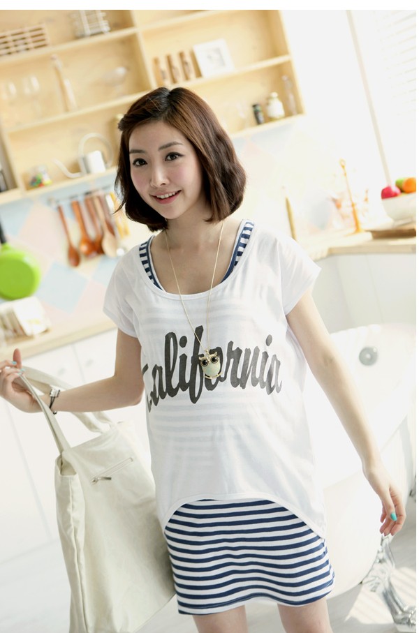 【全网比价】慈颜孕装韩版夏款蝙蝠衫孕妇装夏