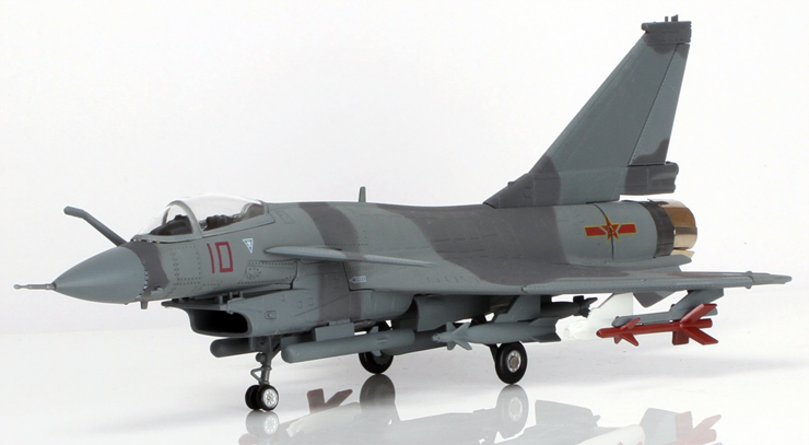 特尔博 仿真合金1:60歼十飞机模型歼10\/J10迷