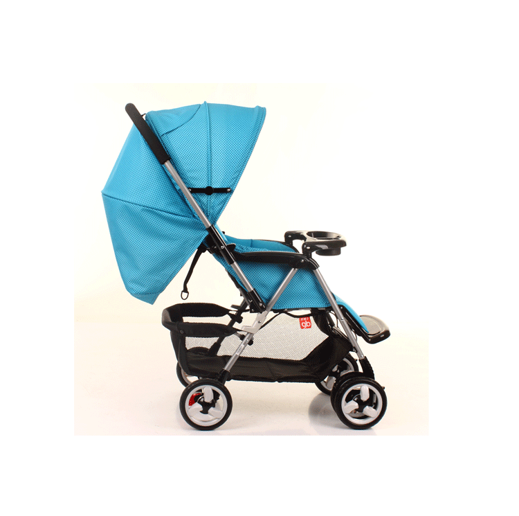 好孩子goodbaby c258w双向全篷可折叠婴儿手推车 蓝色