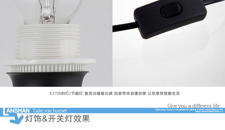 岚珊时尚简约台灯具卧室床头灯客厅水晶灯书房灯饰T123