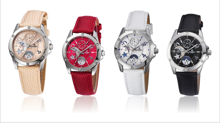 ASIMA 2805西班牙进口真皮表带施华洛世奇钻