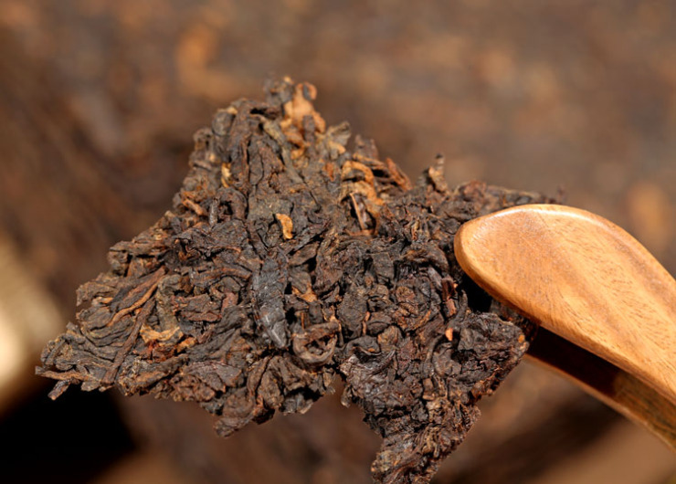 新益号 陈年干仓陈年普洱茶熟茶紫芽茶砖500g