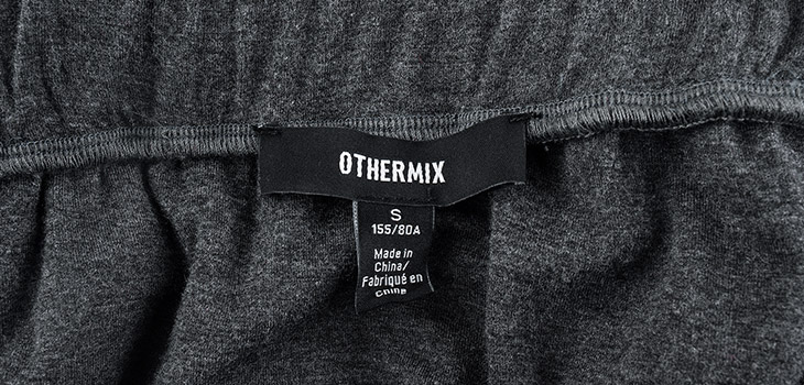 格 othermix 侧缝松紧针织半身裙打底裙<em>褶皱</em>A字